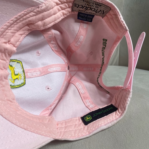 Woman’s Pink John Deere Snap Back Baseball Hat - Picture 9 of 11